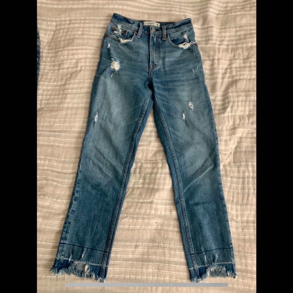 Abercrombie high waist mom jeans